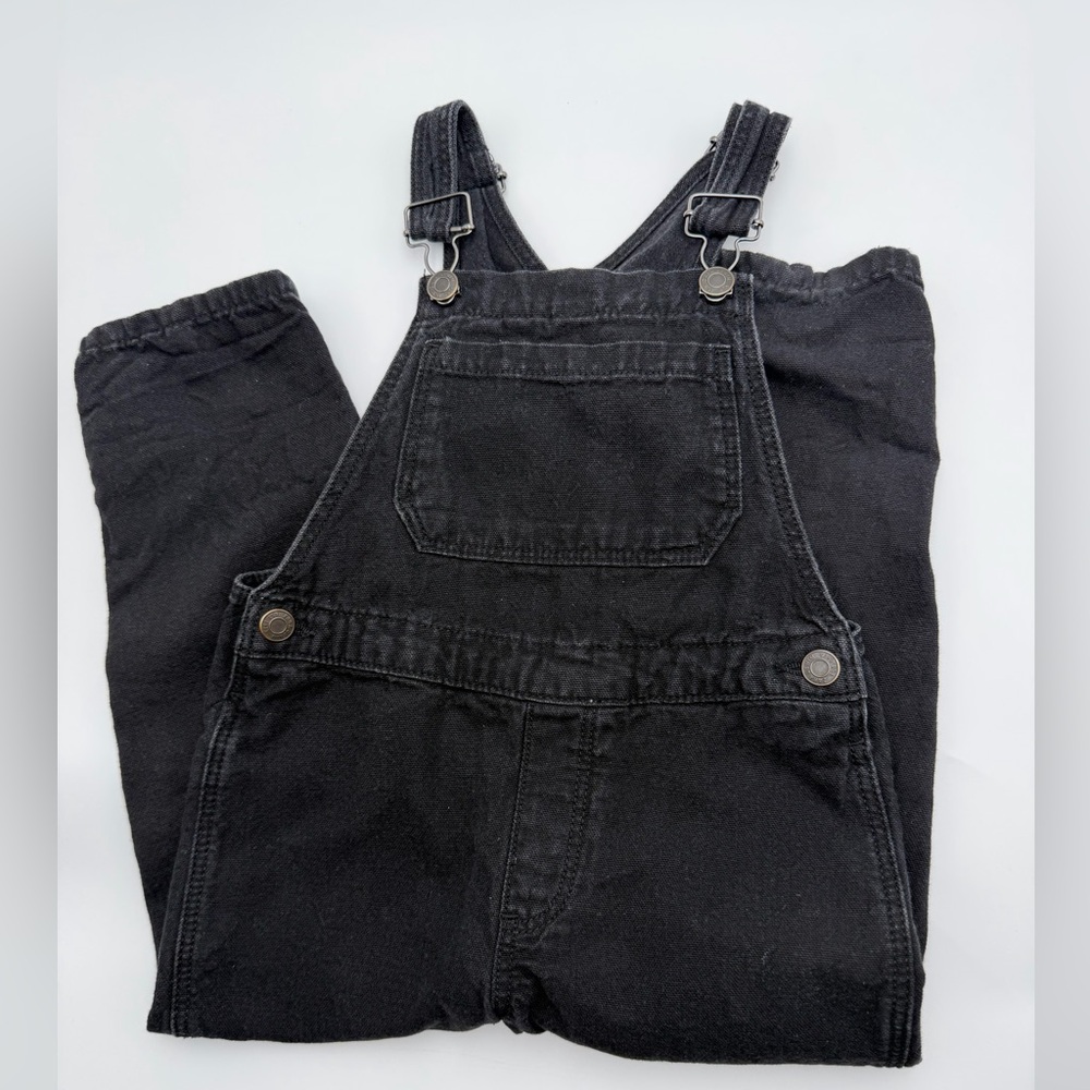 Boys Zara Black Denim Overalls